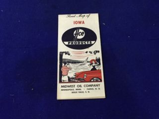 Vintage,  Ace High Oil,  Midwest Oil,  Co. ,  Iowa Road Map,  Oil Can
