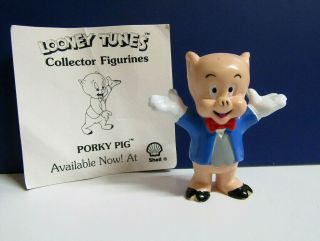 Looney Tunes Porky Pig Shell Advertisement Promo Pvc Figure