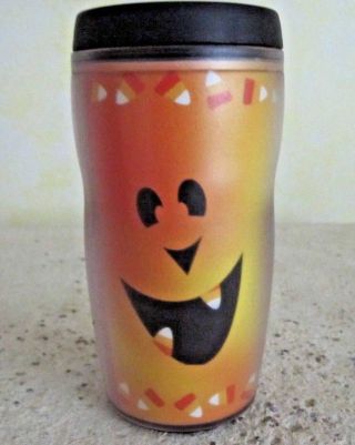 Starbucks Barista Travel Tumbler Mug Cup Pumpkins Halloween Coffee Tea 8 Oz