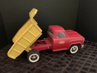 Vintage Restored Tonka Red And Yellow Dump Truck
