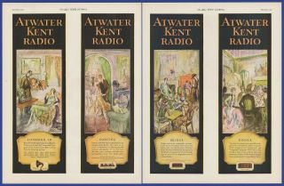 Vintage 1925 Atwater Kent Radio Tube Model 20 30 32 35 H Speaker Print Ad 1920 