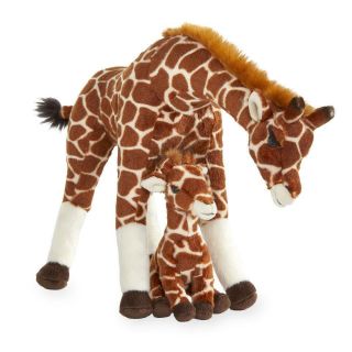 Save The Giraffes Mother Giraffe & Baby Plush Wildlife Toys R Us Exclusive