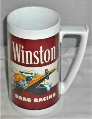 Vintage Winston Drag Racing Beer Mug - Thermo Serv - Pre - Loved
