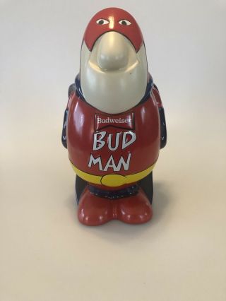 Vintage Budweiser Bud Man Ceramic Beer Stein By Ceramarte Brazil W/ Box Budman