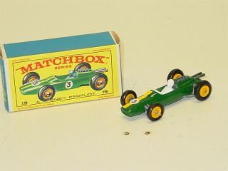 Vintage Matchbox 19 Lotus Racing Car,  Diecast Toy Vehicle