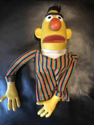 Vintage Bert Sesame Street Hand Puppet Ernie 1970s Muppet