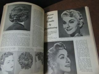 Vintage American Hairdresser Beauty Book of Knowledge Beauty Shop 1956 Stylist 3