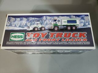 2008 HESS TOY TRUCK AND FRONT LOADER W/ LIGHTS & SOUNDS 2