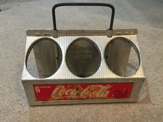 Vintage Coca Cola Aluminum 6 Pack Bottle Carrier