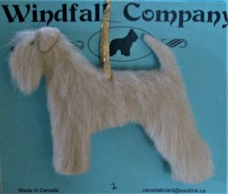 The Irish Wheaten Terrier Dog Plush Christmas Canine Ornament 1 By Wc