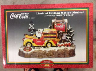 Coca Cola Limited Edition Motion Musical Display Featuring Emmett Kelly