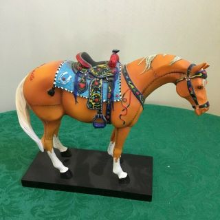Horse Figurine The Trail Of Painted Ponies 2003 " Happy Trails " Roy Rogers Slogan