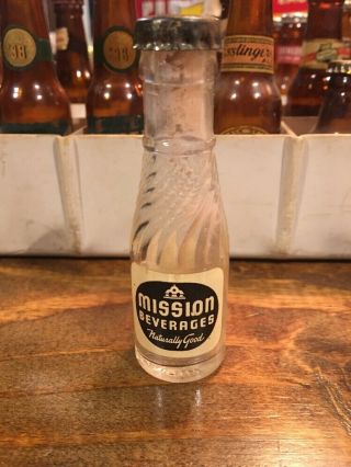 Miniature Mission Soda Bottle / California Soda / Miniature Bottles