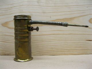 Vintage Eagle No.  66 Brass Oil Can Pump Oiler