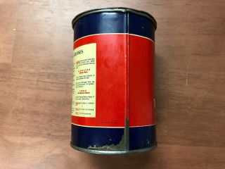 Vintage Skelly Tagolene Lubricants 1 pound Can with Lid - Full with contents 7
