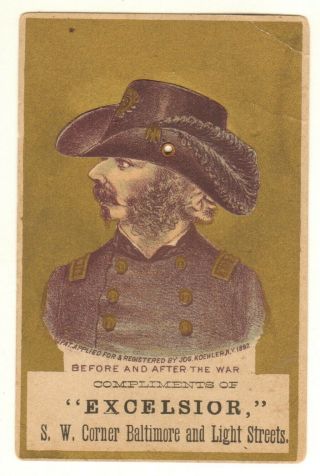 Before And After The War Soldier Excelsior Victorian Trade Cards Vintage Orig