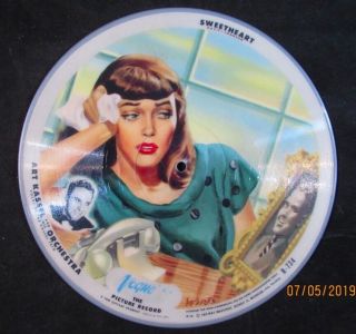 1947 Vogue Picture Disc R - 734 Record 10 " Art Kassell And Orchestra/gloria Hart