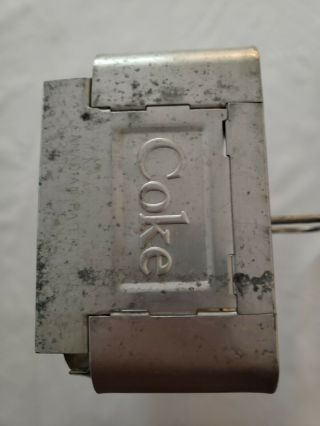 Vintage COCA COLA Coke Aluminum Metal DRINK CARRIER 6 - Pack Bottle Holder 5