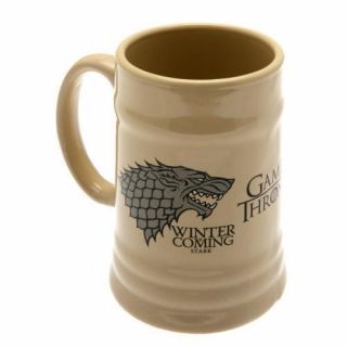 Game Of Thrones House Stark Ceramic Stein Tankard - Gift