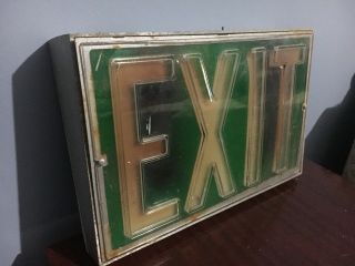 Vintage Perfeclite Co.  Exit Sign Light
