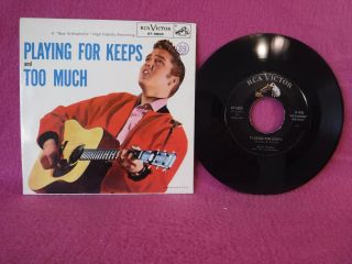 Elvis Presley,  Playing For Keeps / Too Much,  Rca Victor 47 - 6800,  1957,  7 ",  Rock