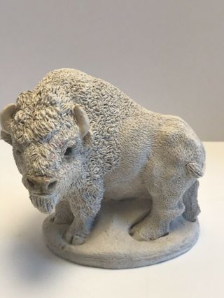 Stone Critters White Buffalo Figurine Sculpture Limited Design Corp.  Oklahoma