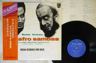 Baden Powell & Vinicius De Moraes Afro - Samba Philips Bt - 5292 Japan Obi Vinyl Lp