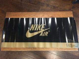 Vintage Nike Air Swoosh Store Display Banner Sign Very Rare 18 Inch By 48 Inch