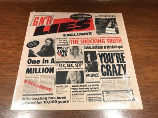 Guns N Roses - Lies - Censored Cover 1st Press Ex Vinyl Lp Record
