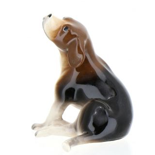 Beagle Pedigree Ceramic Dog Figurine Made In Usa By Hagen - Renaker