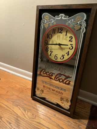 Vintage Coca - Cola Clock Mirror 2
