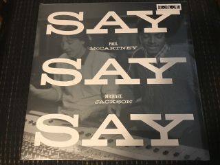 Paul Mccartney & Michael Jackson Say Say Say Rsd 2015 Vinyl 12” 2 Track