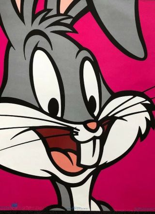 Vintage 1993 Warner Bros.  Bugs Bunny Poster 16 X 20