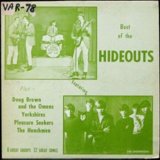 Best Of The Hideouts 1966 Garage Lp (underdogs,  Yorkshires,  4 Of Us)