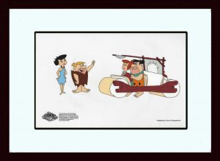 Framed Flintstones Fred’s Car Rare Limited Edition Sericel -