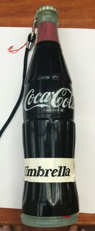 Vintage Coca Cola Bottle With Umbrella Inside - Never Opened.