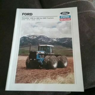 Ford Versatile Tractor 230 To 360 Hp 846 876 946 976 Dealers Brochure