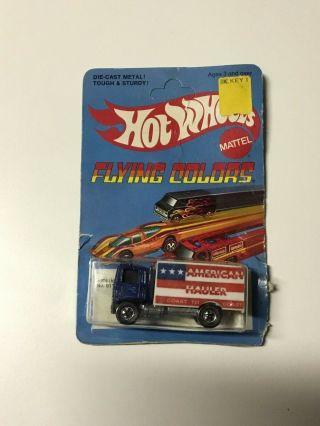 1975 Mattel Hot Wheels Redline American Hauler.  Flying Colors Hotwheels Red Line