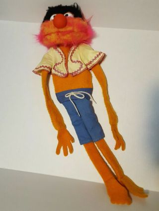 Vintage 1976 - 1978 Fisher Price Jim Henson Muppet Animal 24 " Hand Puppet Doll 854