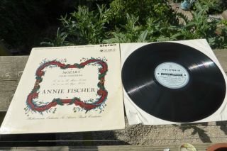 Mozart Piano Concertos Annie Fischer Columbia Stereo B/s Sax 2335 Uk Ed1 Lp