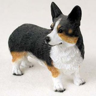West Corgi Cardigan Dog Figurine Statue Hand Painted Resin Gift Pet Lovers