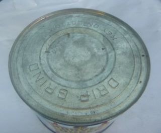 vintage Harvest Queen Coffee 1 lb keywind tin can Red Owl Stores Minn right lid 5
