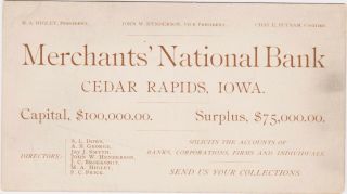 Rare 1890 Business Card Merchant 