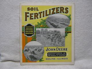 Antique 1934 John Deere Tractor Co Soil Fertilizer Brochure