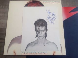 David Bowie - Aladdin Sane Lp Rca Uk 1st Issue 1973 With Fan Club Card