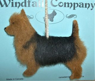 Private Australian Terrier Dog Plush Christmas Canine Ornament By Wc