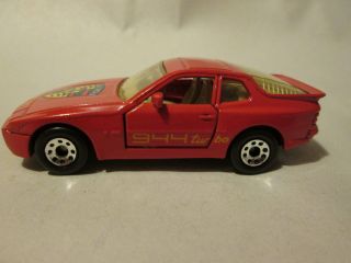 1987 Matchbox 1:57 Red Porsche 944 Turbo Sports Car 71