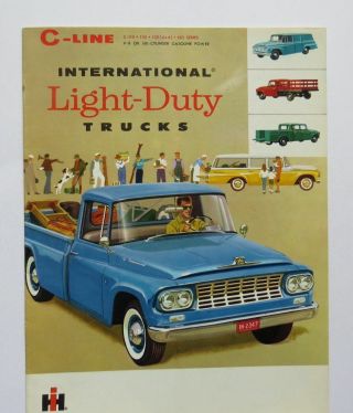 1961 International Harvester Truck Brochure C110 120 130 Vintage