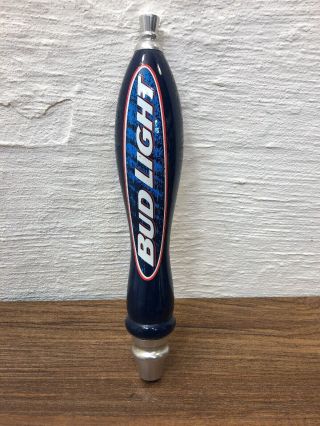Retro Bud Light 11.  5 " Blue And White Bar Beer Tap Handle