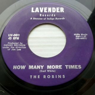 Robins Doo - Wop 45 White Cliffs Of Dover B/w How Many More Times Lavender Ct2570